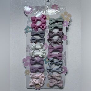 NWOT  Danbar Ava Olivia Baby Girl 20 Pieces Bow Tie Hair‎ Clips